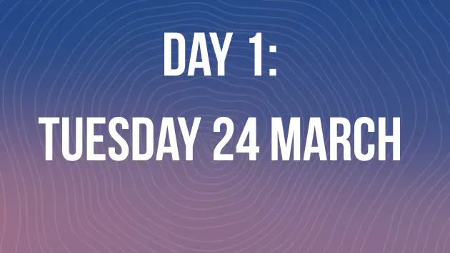Day 1 programme graphic