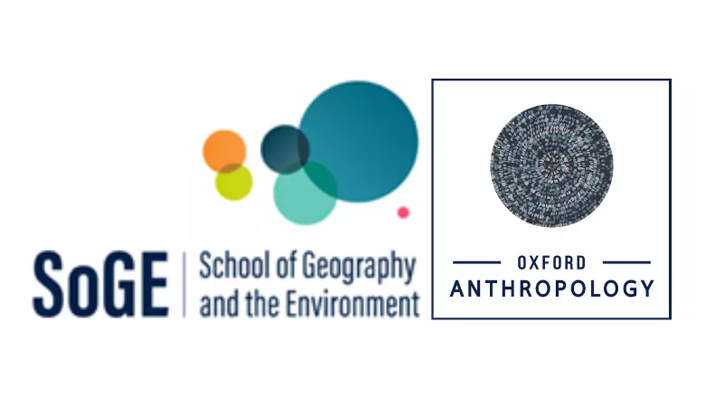 Logos for the School of Anthropology and Museum Ethnography, and the School of Geography and the Environment.