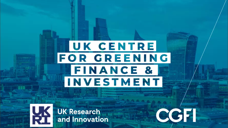 UK Centre for Greening Finance & Investment logo