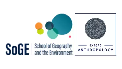 Logos for the School of Anthropology and Museum Ethnography, and the School of Geography and the Environment.