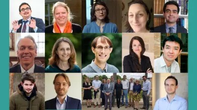 Individual portraits of the Teaching Excellence Award winners 2021-22 in a grid