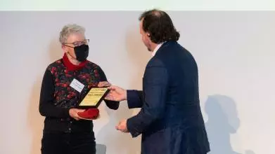Professor Trish Greenhalgh receives her Highly Commended impact award