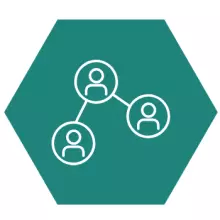 Green hexagon icon
