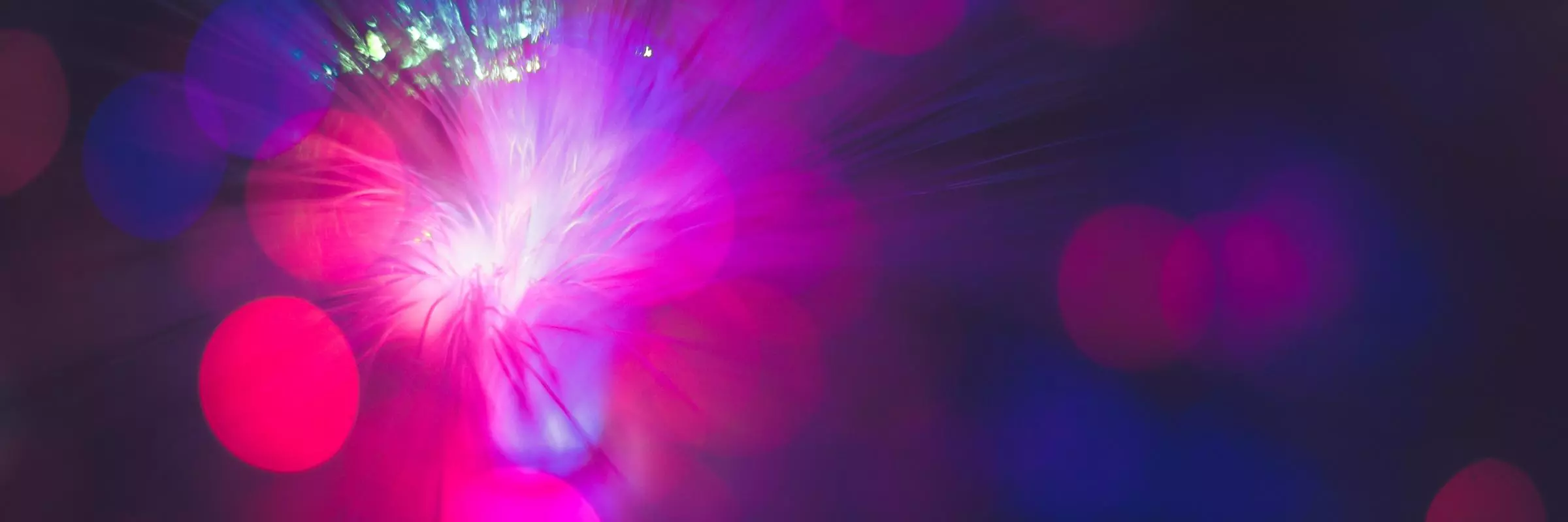 An abstract image of blurred, interconnected lights